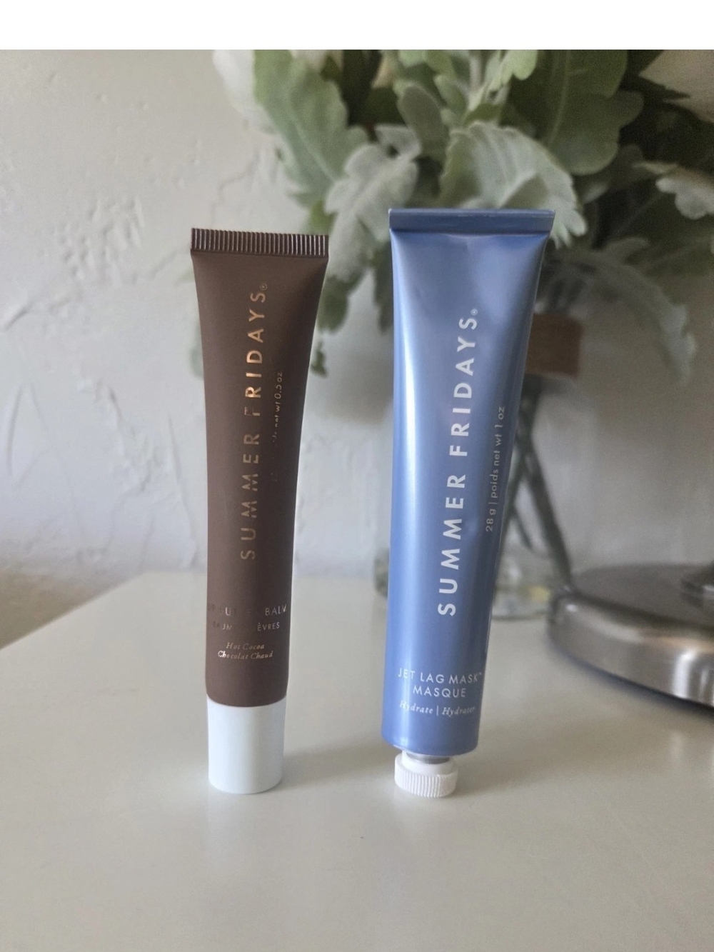 Summer Fridays Brown Eye Balm & Blue Jet Lag Mask Duo